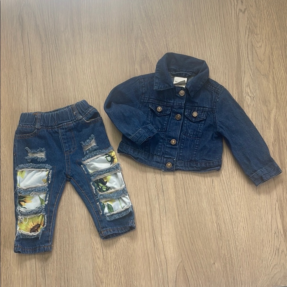 Rachel Zoe Jean Jacket 12 months
Jean pants size 70 (12 m)